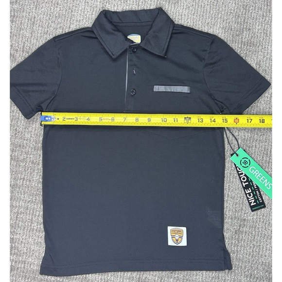 18 Greens Hidden pocket polo tee size youth XS - Picture 2 of 5
